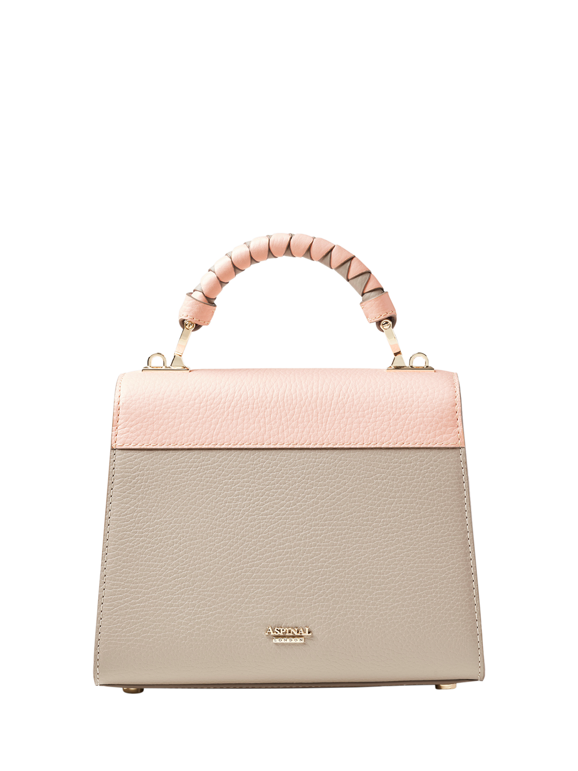 Product image 3 of 4, which shows Aspinal of London Mayfair Midi 2.0 Top Handle Bag, Cloud