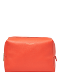 Aspinal of London London Leather Toiletry Bag, Coral