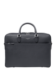 Aspinal of London 48 Hour Mount Street Pebble Leather Travel Bag, Navy