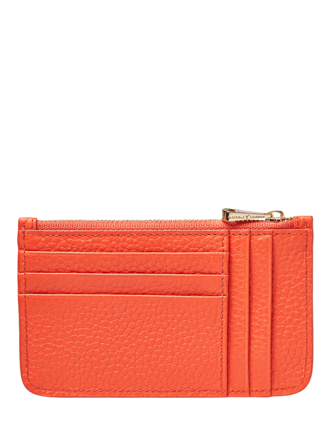 Product image 2 of 3, which shows Aspinal of London Ella Leather Coin & Card Holder, Coral