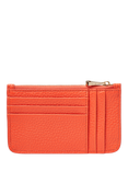 Aspinal of London Ella Leather Coin & Card Holder, Coral