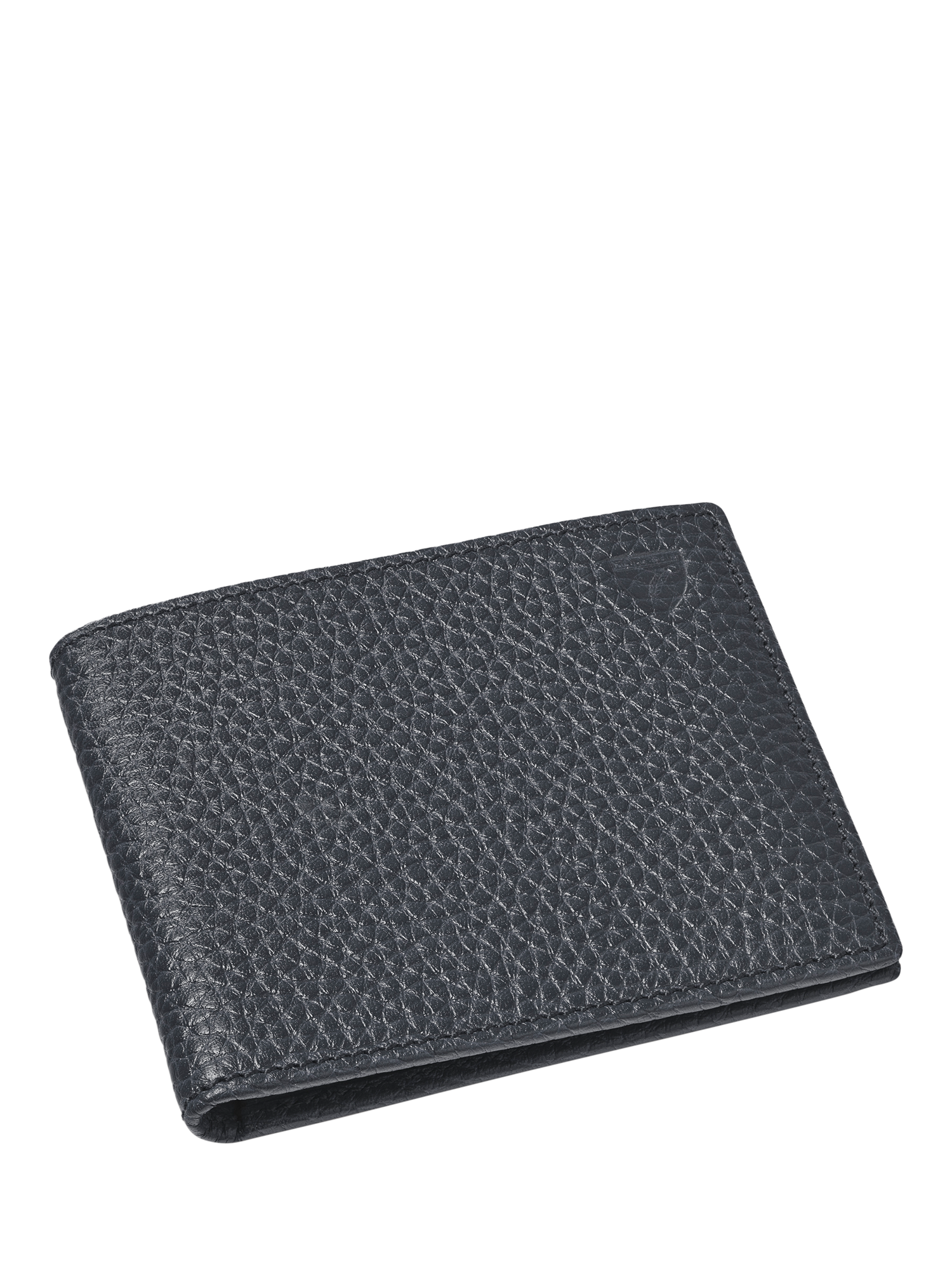 Product image 1 of 5, which shows Aspinal of London Leather Billfold RFID Wallet, Navy