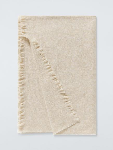 John Lewis Space Dyed Throw, Camel