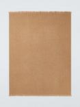 John Lewis Space Dyed Throw, Brown Chocolate