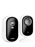 Arlo Essential 2 Wireless Smart Security System with One Outdoor 2K Camera & One Indoor 2K Camera, White
