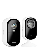 Arlo Essential 2 Wireless Smart Security System with One Outdoor 2K Camera & One Indoor 2K Camera, White