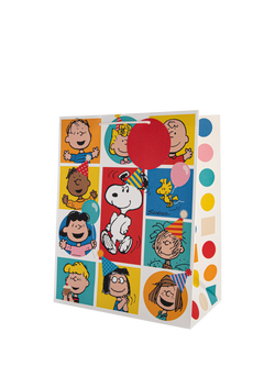 Hallmark Snoopy Characters Gift Bag, Multi, Multi