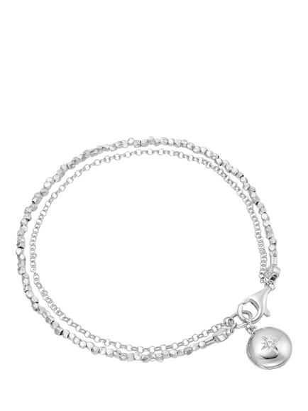 Astley Clarke Locket Bracelet, Silver