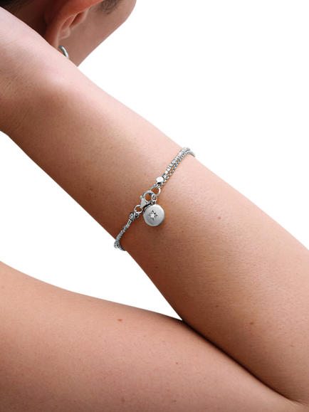 Astley Clarke Locket Bracelet - view 2, Silver