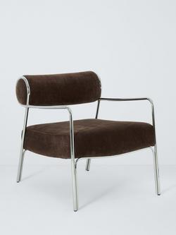 John Lewis Hoxton Armchair, Chocolate Chenille, Chocolate Chenille