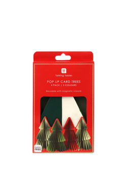 Talking Tables Honeycomb Tree Decorations, Pack of 4, Multi