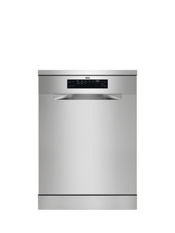 AEG FFB64627ZM Freestanding Dishwasher, Stainless Steel, Stainless Steel