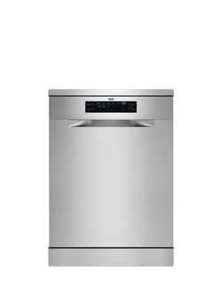 AEG FFB74917ZM Freestanding Dishwasher, Stainless Steel, Stainless Steel