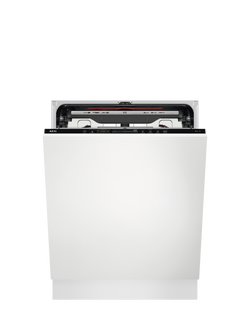 AEG FSE77738P Fully Integrated Dishwasher, White, White