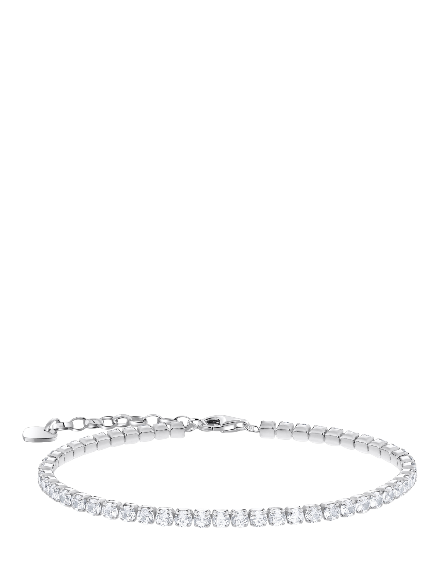 Product image 1 of 2, which shows THOMAS SABO Cubic Zirconia Tennis Bracelet, White/Silver