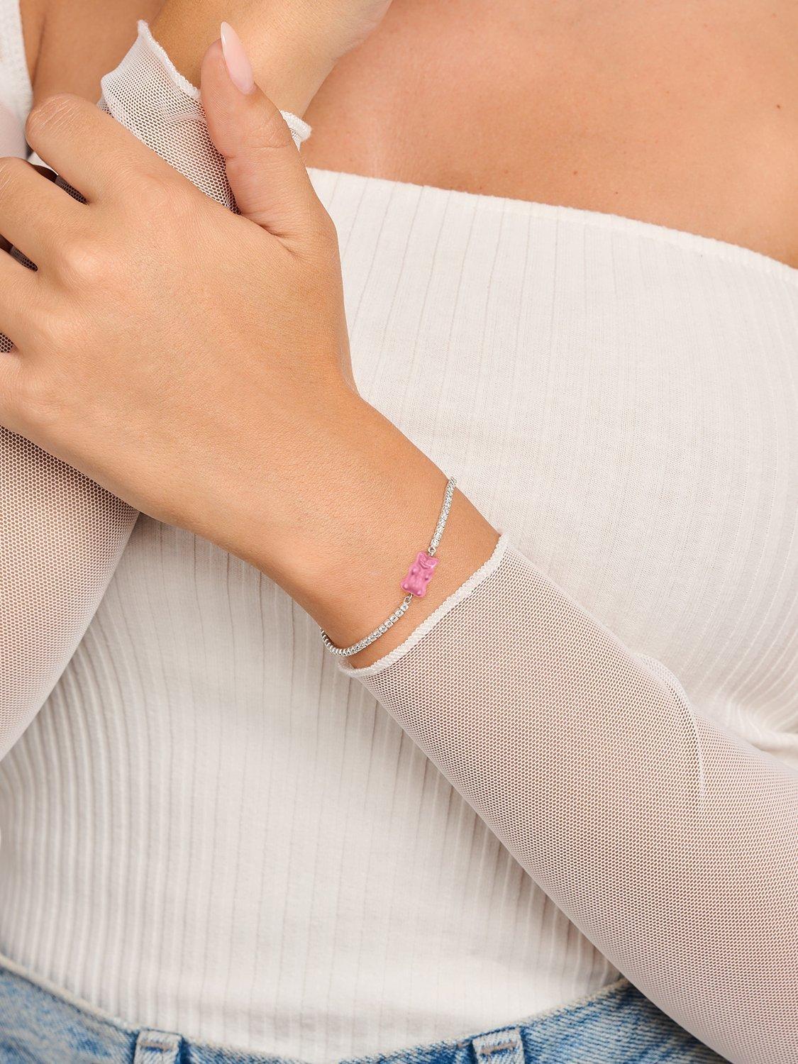 Product image 2 of 2, which shows THOMAS SABO x HARIBO Goldbear Bracelet, Pink/Silver
