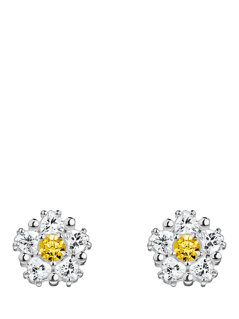 Product image 2 of 2, which shows THOMAS SABO Lovely Daisy Zirconia Stud Earrings, Silver