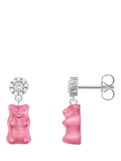 THOMAS SABO x HARIBO Goldbear Stud Earrings, Pink/Silver, Silver/Pink