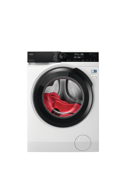 AEG LFR741144B Freestanding Washing Machine, 11kg Load, 1400rpm Spin, White, White