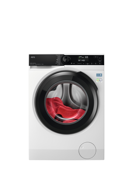AEG 7000 LFSR74144UD Freestanding Washing Machine, 10kg Load, 1400rpm Spin, White, White