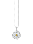 THOMAS SABO Lovely Daisy Zirconia Pendant Necklace, Silver