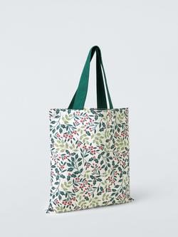 John Lewis Christmas Cotton Tote Bag, Multi, Multi