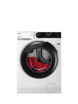 AEG 7000 LWR7314L4B Freestanding Washer Dryer, 11kg/7kg, 1400rpm Spin, White, White