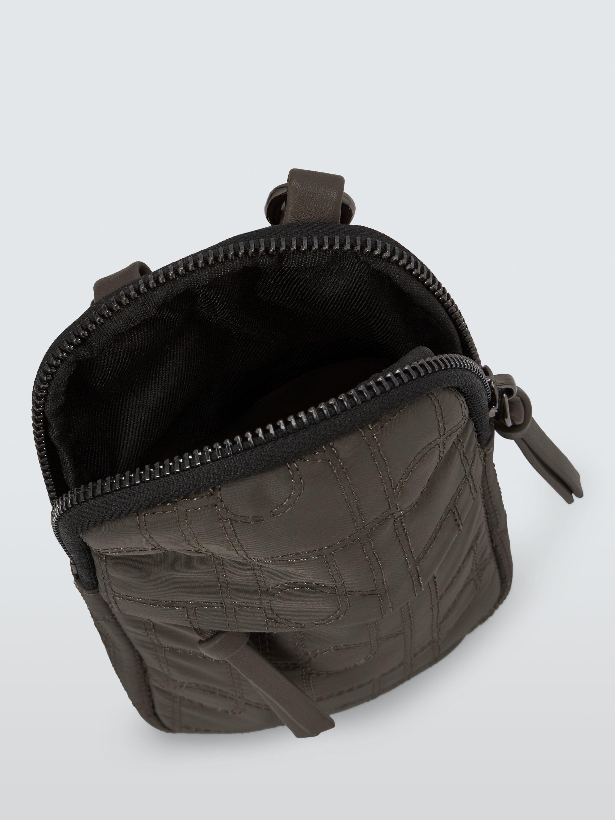 Product image 4 of 6, which shows John Lewis Quilted Crossbody Phone Bag, Khaki