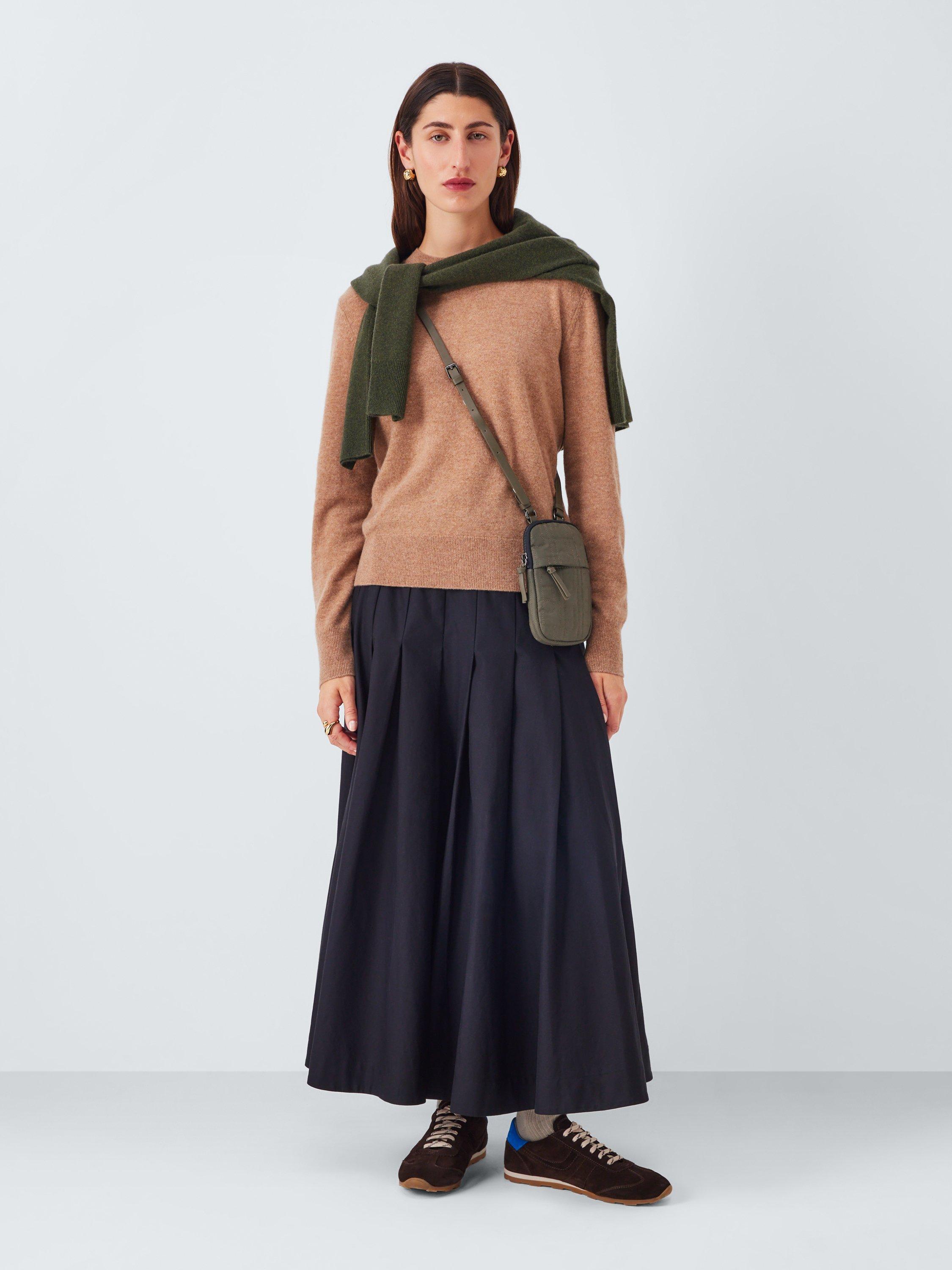 Product image 6 of 6, which shows John Lewis Quilted Crossbody Phone Bag, Khaki