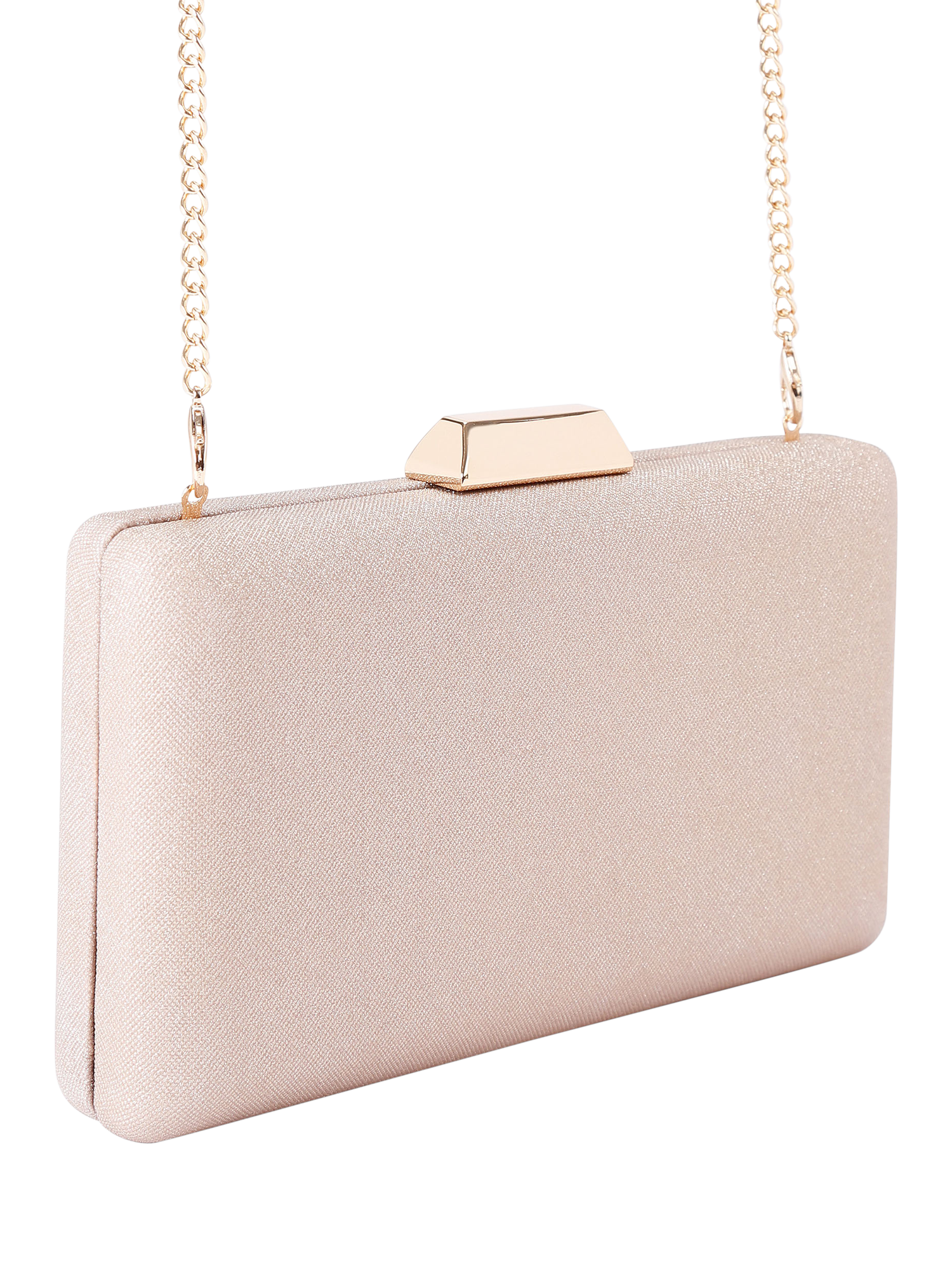 Product image 4 of 6, which shows KG Kurt Geiger Billy Clutch Bag, Gold