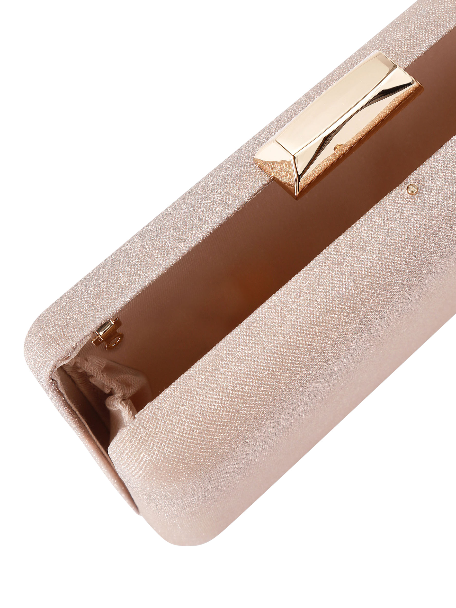 Product image 6 of 6, which shows KG Kurt Geiger Billy Clutch Bag, Gold