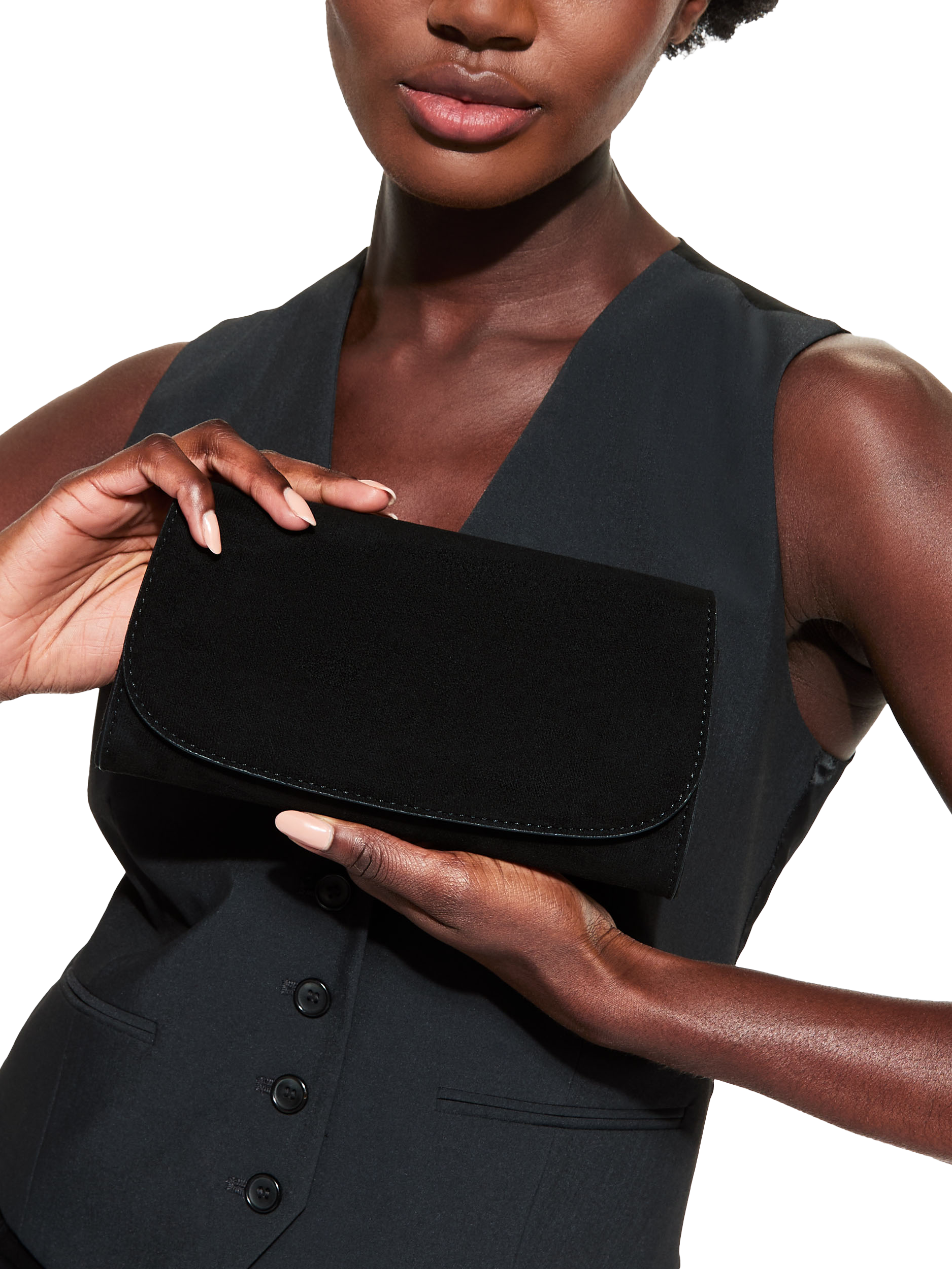 Product image 3 of 6, which shows KG Kurt Geiger Blake Clutch Bag, Black