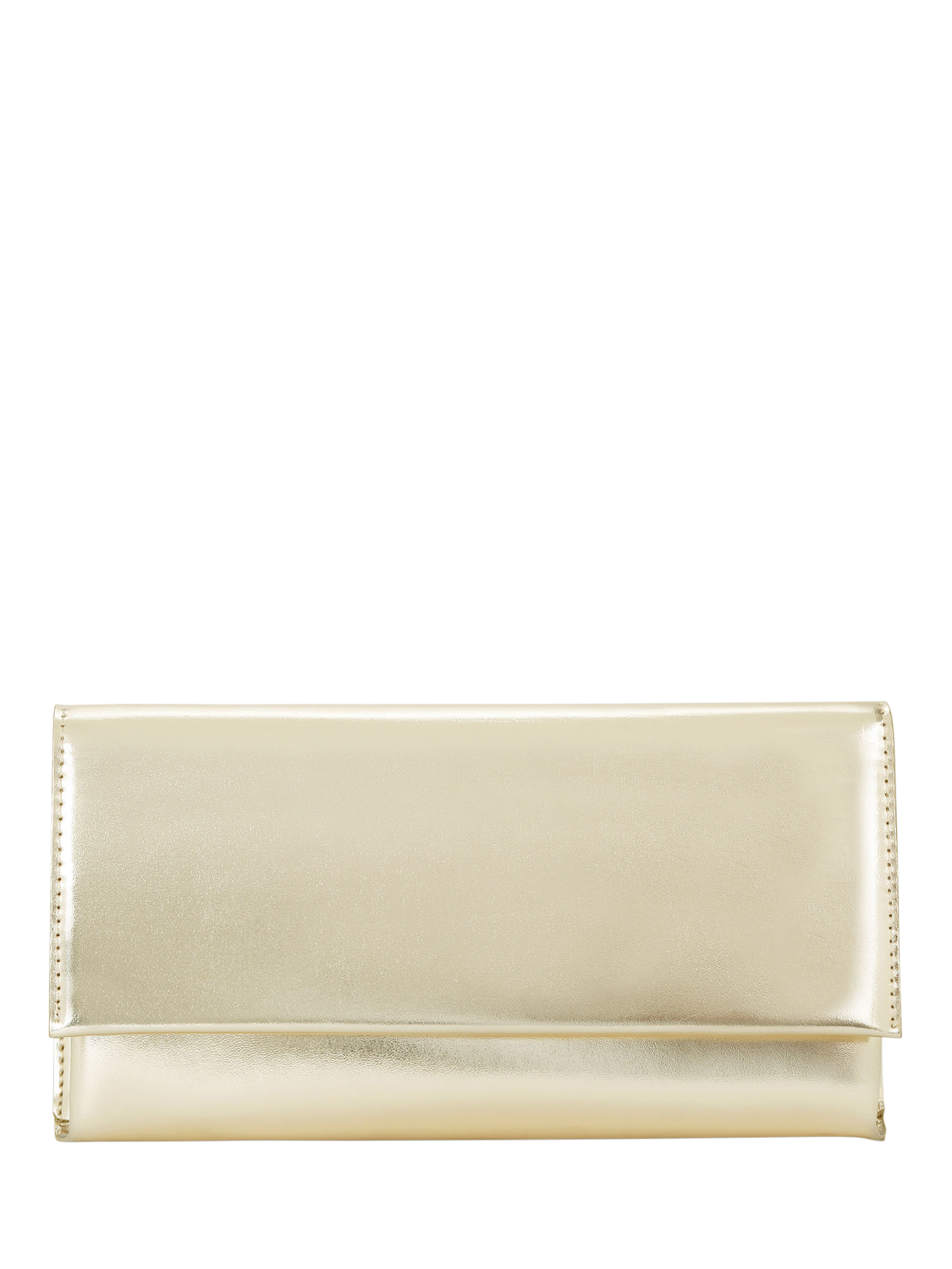 Product image 1 of 6, which shows KG Kurt Geiger Brielle Clutch Bag, Gold