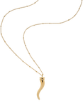 Melissa Odabash Polished Horn Pendant Necklace, Gold