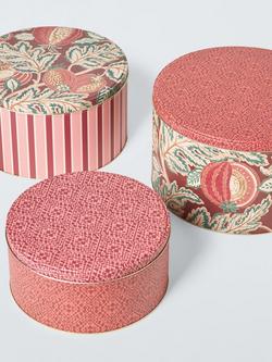 John Lewis x Sanderson Round Cake Tins, Set of 3, Multi - view 2, Multi