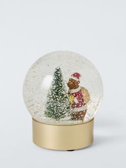 John Lewis x Sara Miller London Santa Bear Snowglobe - view 2, Multi