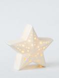 John Lewis Ancient Wonders LED Ceramic Star, White