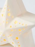 John Lewis Ancient Wonders LED Ceramic Star, White