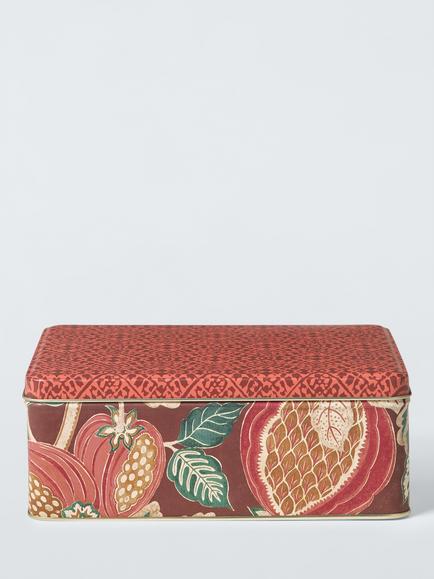 John Lewis x Sanderson Deep Rectangular Storage Tin, 2.25L, Multi, Multi