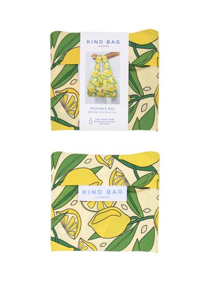 Kind Bag Lemons Reusable Bag, Yellow - view 2, Yellow