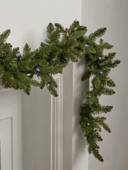 John Lewis 50 LED Plain Garland, L180cm - view 2, Green