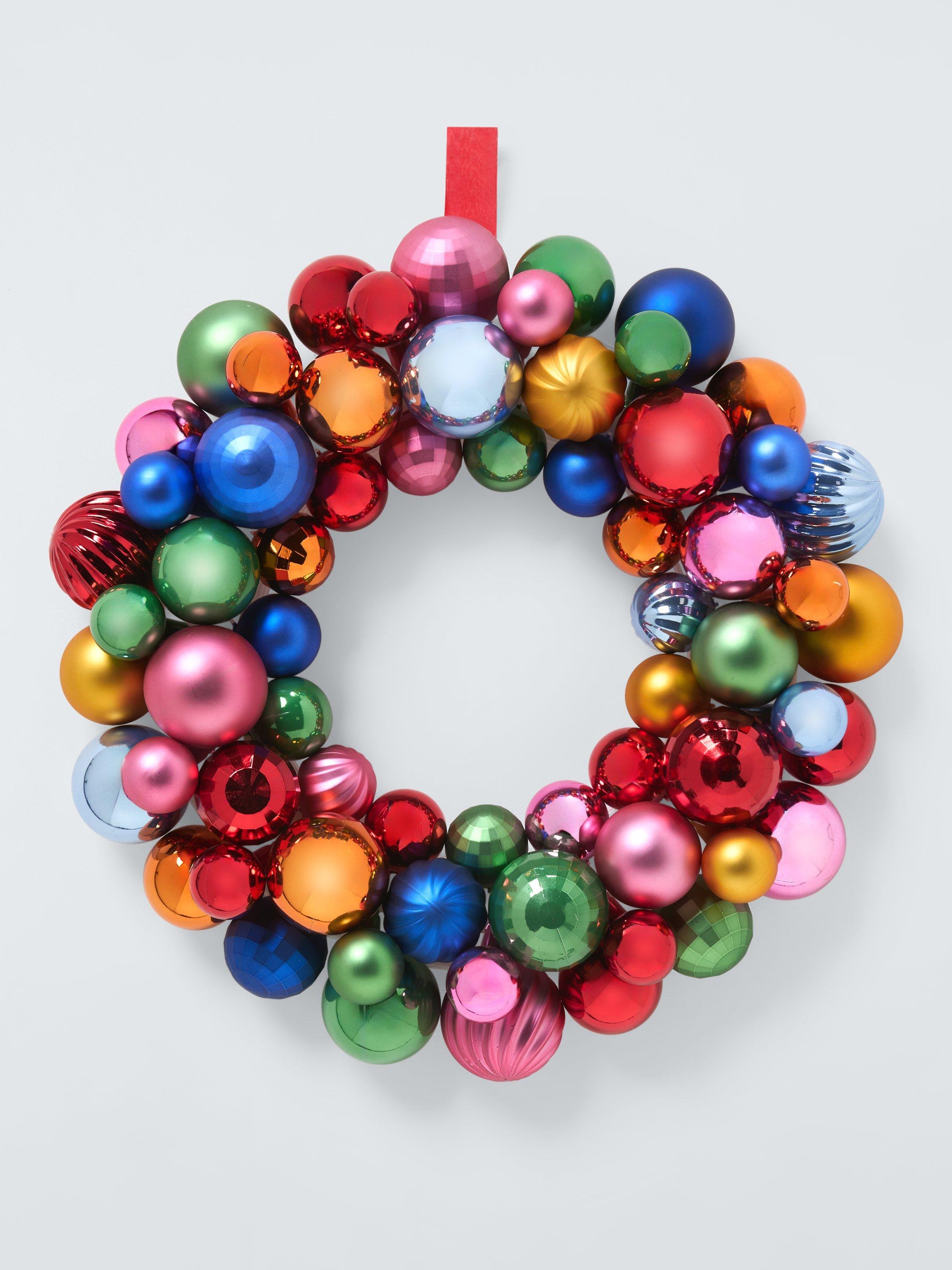 John Lewis Bauble Wreath, Multi, Dia.40cm