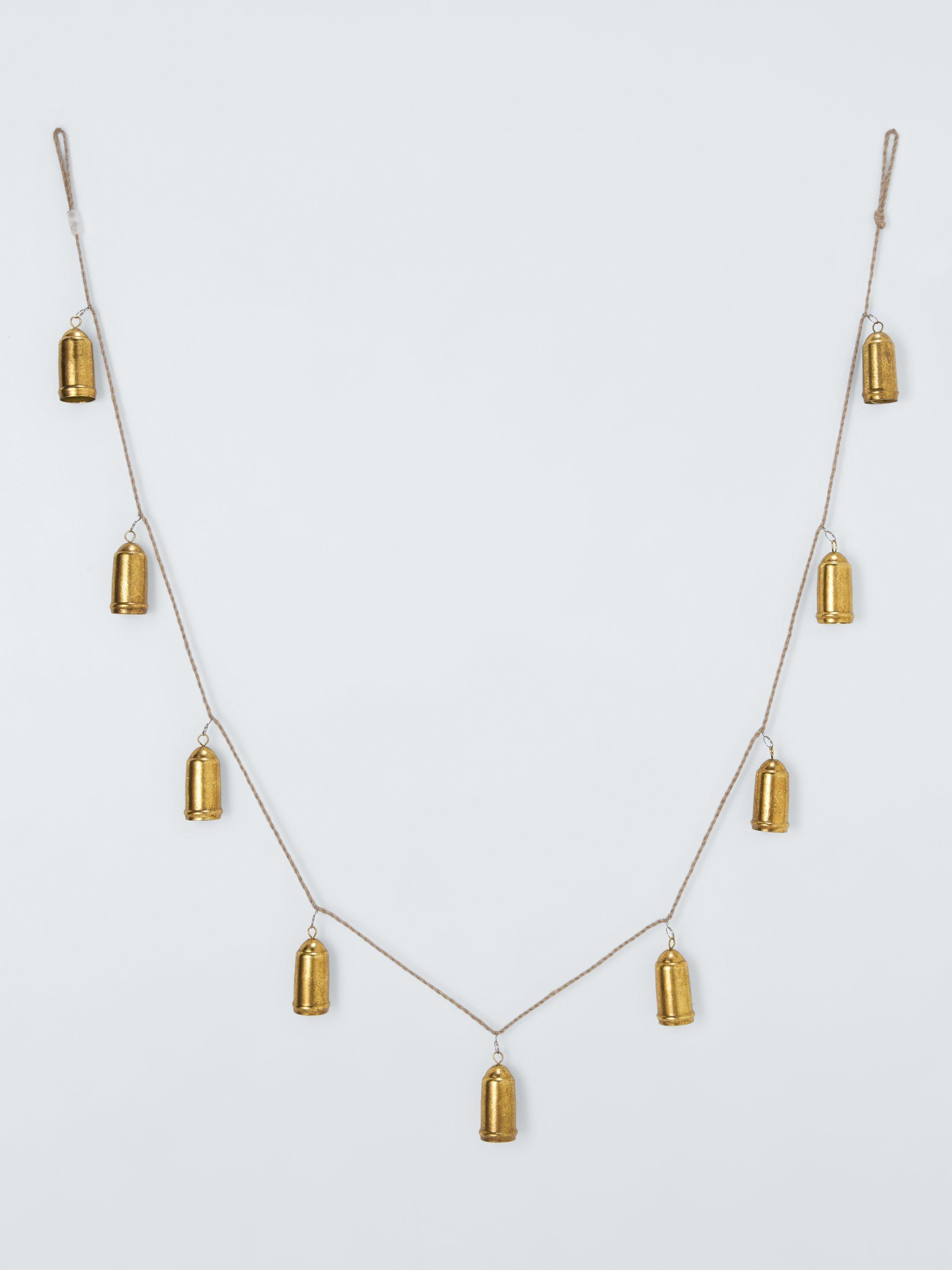 John Lewis Brass Bell Garland, L180cm