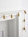John Lewis Brass Bell Garland, L180cm
