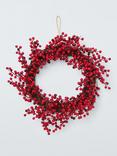 John Lewis Red Berry Wreath, Dia.45cm