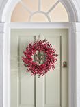 John Lewis Red Berry Wreath, Dia.45cm