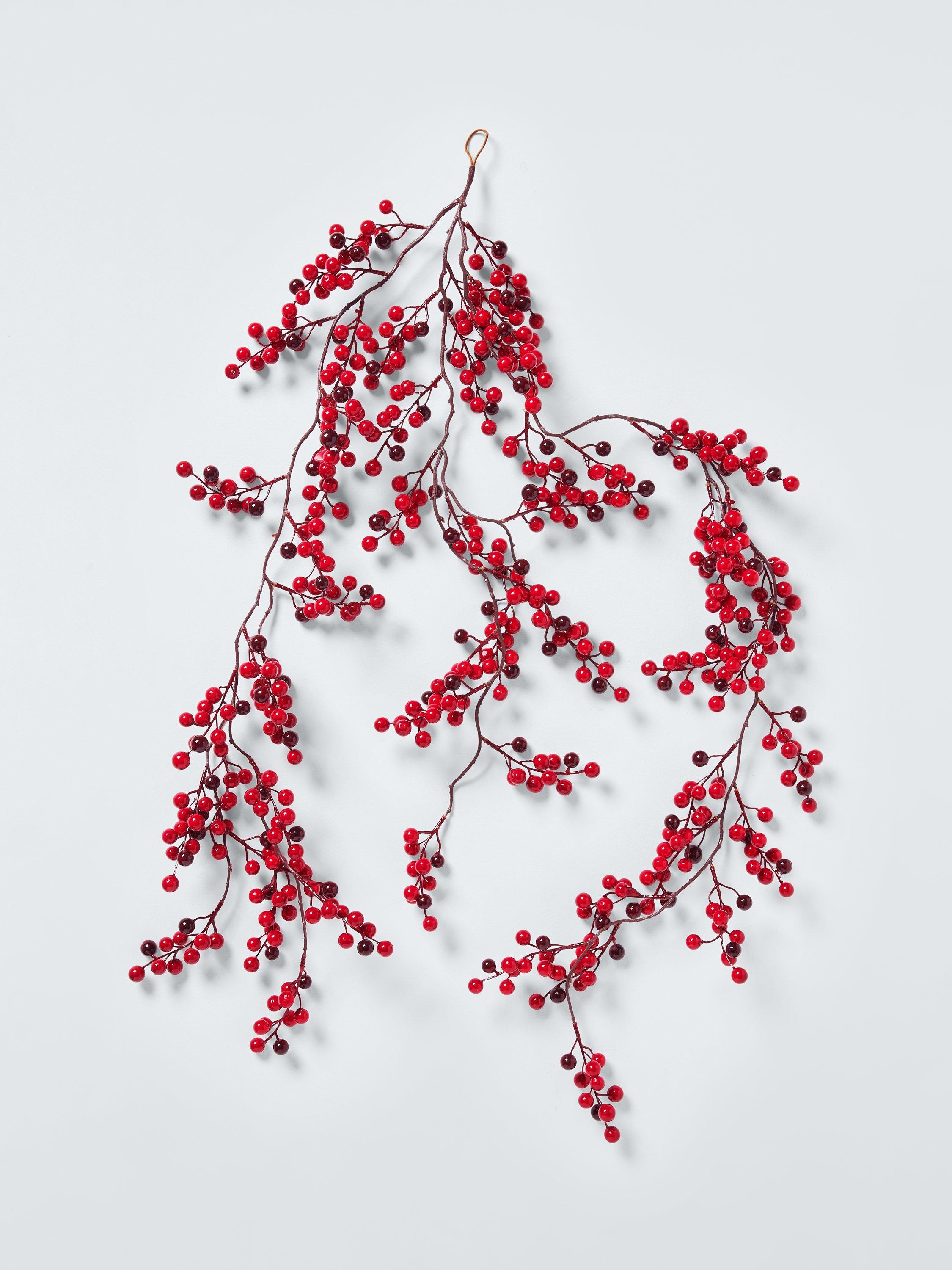 John Lewis Red Berry Garland, L120cm