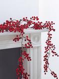 John Lewis Red Berry Garland, L120cm