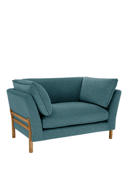 ercol for John Lewis Ellesborough Snuggler, Boucle Airforce