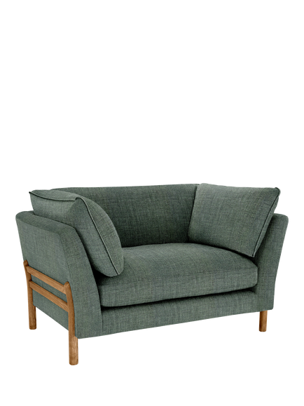 ercol for John Lewis Ellesborough Snuggler, Fine Weave Forest Green